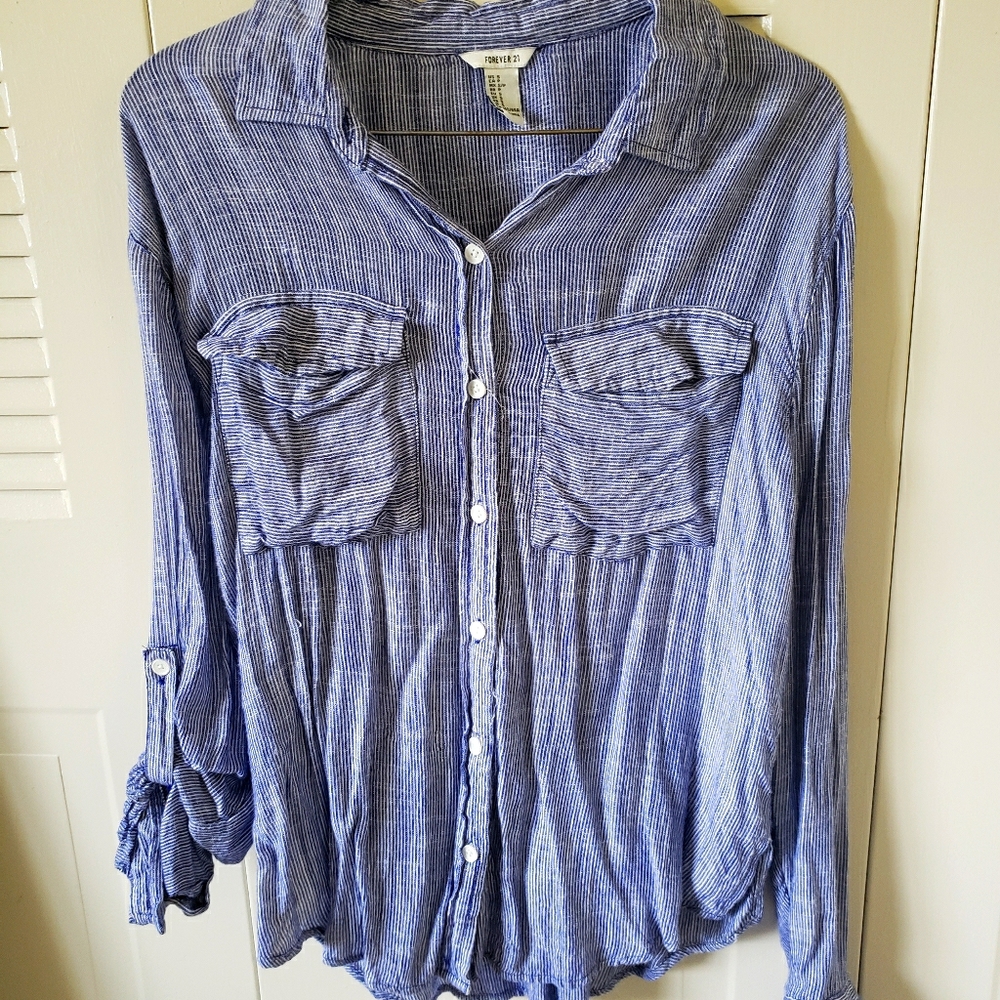 Forever 21 soft long sleeve button down